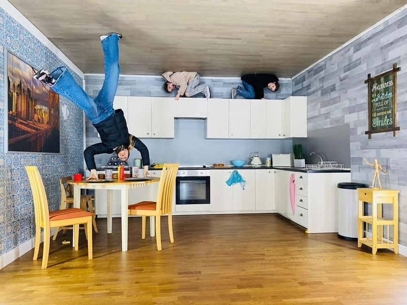 Brighton: Upside Down House Entry Ticket - Touring the designed rooms: ceiling furniture and photo-first pacing