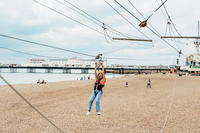 Brighton: Zip Wire Experience Ticket - Safety and comfort, harness checks, and the hard stop at the beach