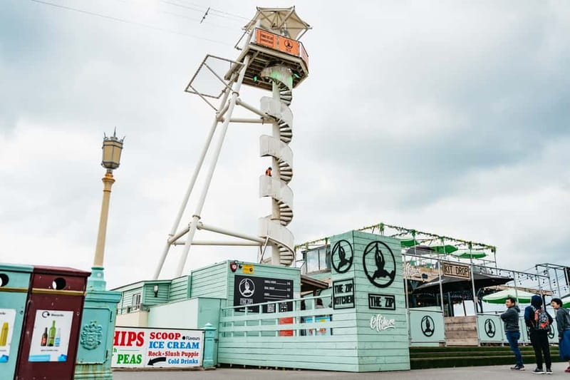 Brighton: Zip Wire Experience Ticket - Food and seaside time right after you land