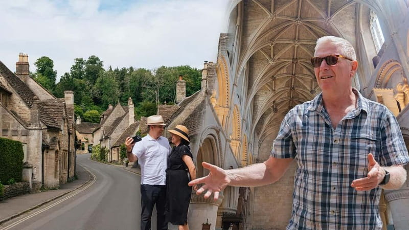 From Bath: Hidden Cotswolds & Dark Age England tour for 2-8 - First Cotswolds views: the drive that sets the mood