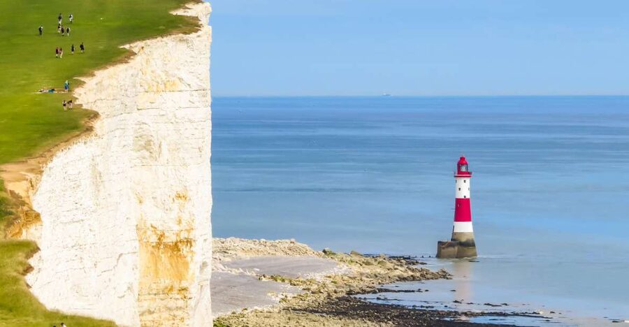 From Brighton: Seven Sisters and South Downs Tour - Middle Farm coffee stop, family farming, and the Alfriston lunch plan