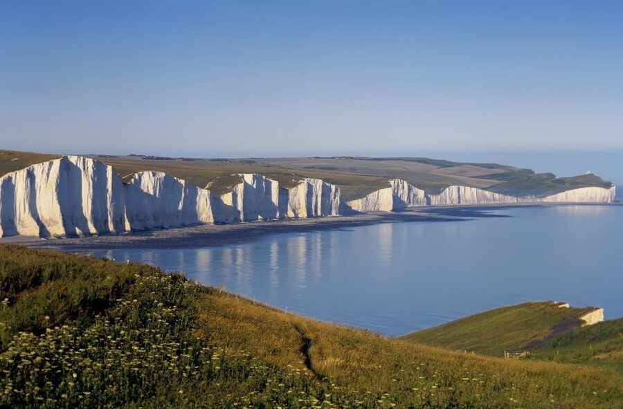 From Brighton: Seven Sisters and South Downs Tour - Beachy Head photo stop: where the coastline starts to roar visually