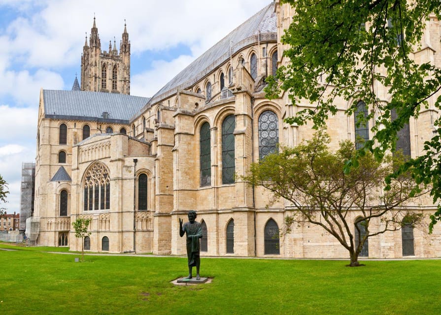 From London: Iconic Cliffs of Dover & Kent Small Group Tour - Canterbury Cathedral and UNESCO Gothic details you can actually spot
