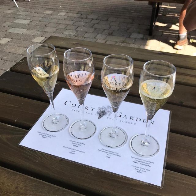 From London: Vintage Bus Wine Tour with Return Train Tickets - First Vineyard in Sussex: Guided Tour, Still and Sparkling Tastings, and Lunch Among the Vines