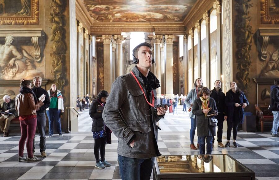 Greenwich: Painted Hall Entry and Old Royal Naval College - St Peter and St Paul Chapel: the interior that rewards quiet attention