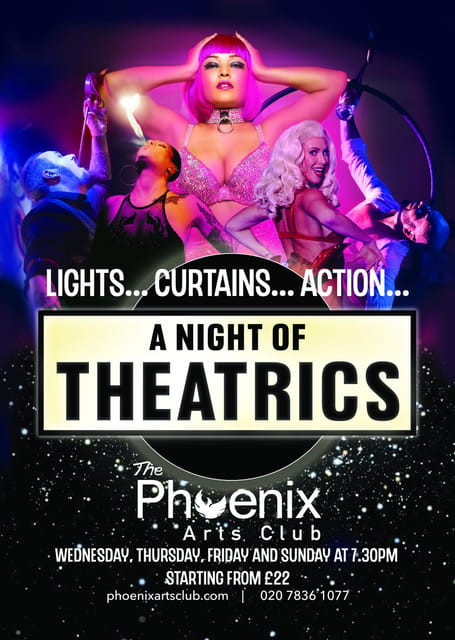 London: A Night of Theatrics! Cabaret Show - What you will actually see: cabaret, comedy, burlesque, and aerial acts