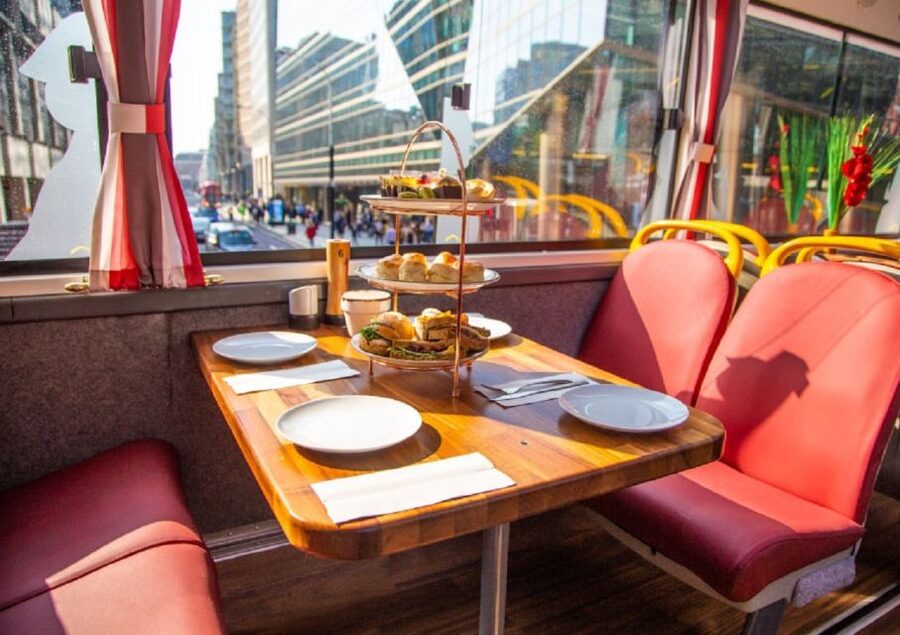 London: Afternoon Tea Bus with a Glass of Prosecco - The Sights You See, and How Not to Miss Them
