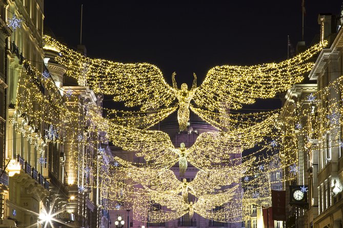 London by Night Bus Tour with Christmas Lights and Live Guide - The route from the London Eye to The Strand, where the lights start fast