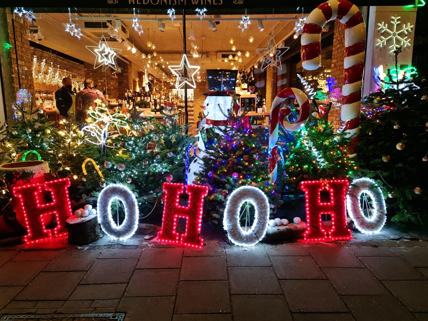 London Christmas Lights Bike Tour - West End Shop Windows: Harrods to Covent Garden