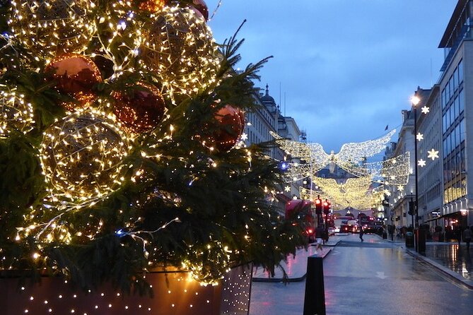 London: Christmas Lights Guided Walking Tour - Upgrade option: Winter Wonderland entry, Real Ice Slide, and dinner