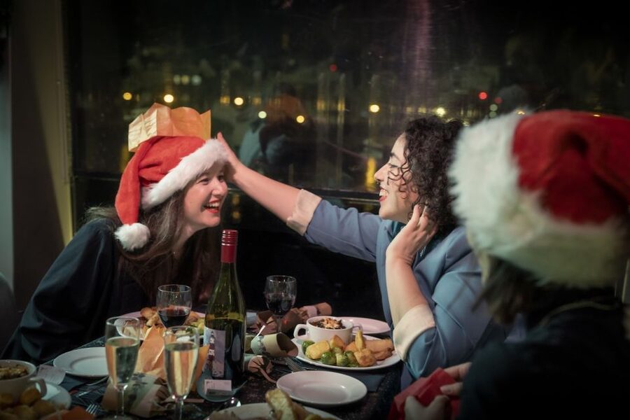 London: Christmas Party Dinner Cruise - Getting Oriented: Tower Pier to Canary Wharf Views