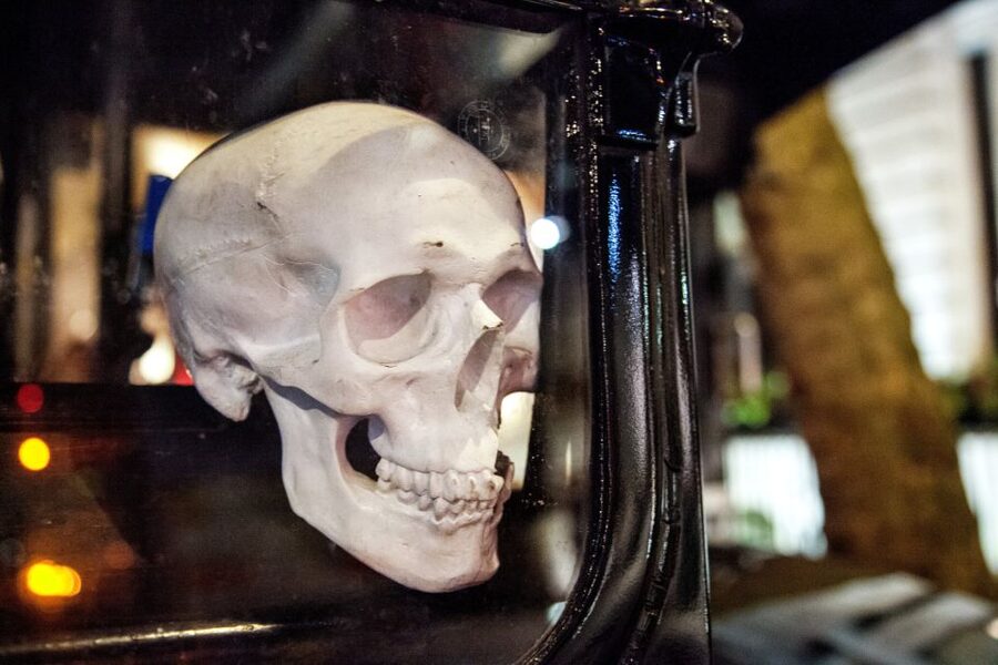 London: Comedy Horror Ghost Tour on a Bus - The Necrobus, a vintage bus that makes the show feel real