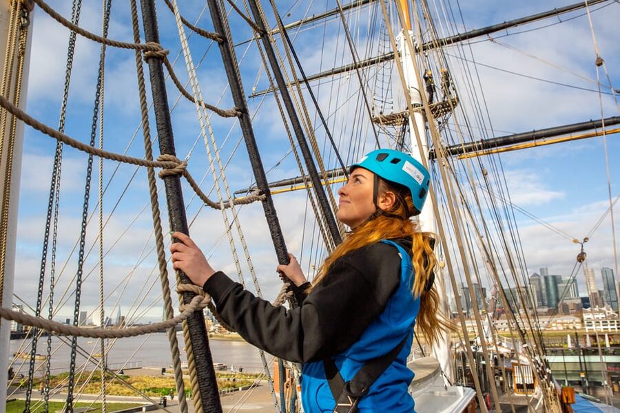London: Cutty Sark Entry Ticket with Guided Rig Climb - The Lower Topsail Yard, A Simple Challenge That Feels Big