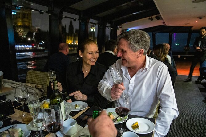 London Dinner Cruise on the Thames River - Dietary needs: vegetarian, gluten notes, and allergy timing