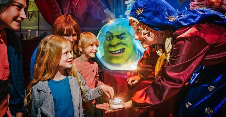 London: DreamWorks Shrek's Adventure Tour - The Far Far Away Path: Cinderella, Shrek’s Swamp, and the Familiar Faces