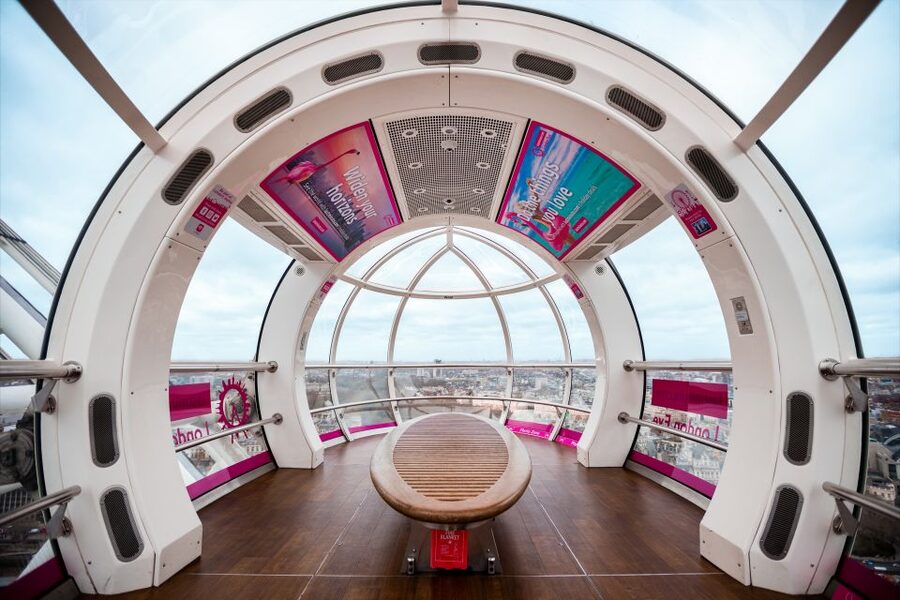 London Eye Private Capsule Experience for Couples or Groups - What you get inside: your own capsule space and a 360 mini guide