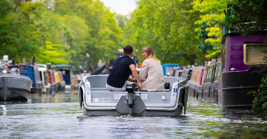 London: GoBoat Rental for Regent's Canal & Paddington Basin - Camden and Maida Vale Views From the Water Level