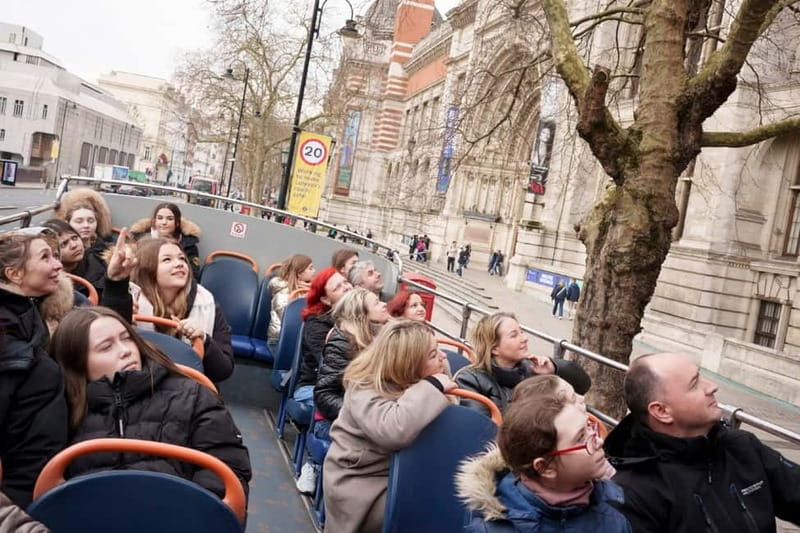 London: Golden Tours Gray Line Hop-on Hop-off Bus Tour - Getting good views from an open-top bus, especially in real weather
