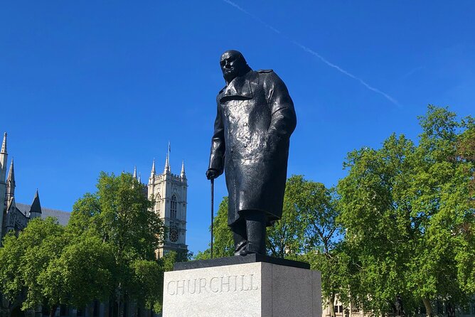 London in WW2 Walking Tour with Churchill War Rooms Visit - Stop 1: Westminster Bridge, green paint, and the war still in the ground