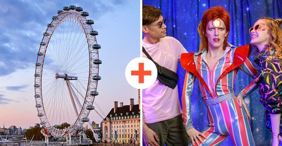 London: London Eye and Madame Tussauds Combo Ticket - Best flow for your day, pairing the Thames views with a celebrity museum