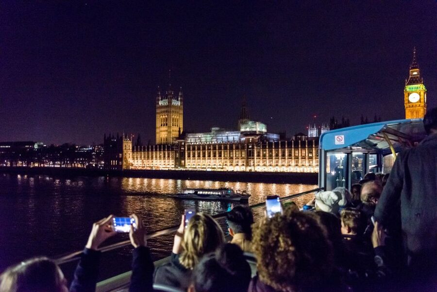 London: Nighttime Open-Top Bus Sightseeing Tour - Getting On Near the London Eye: Seats, Timing, and the Best View