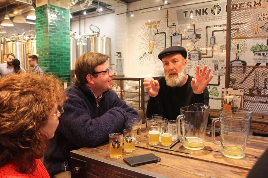 London: Secret Beer Tour - Microbrewery Stop: Tank Sampling and Brewing Process Talk