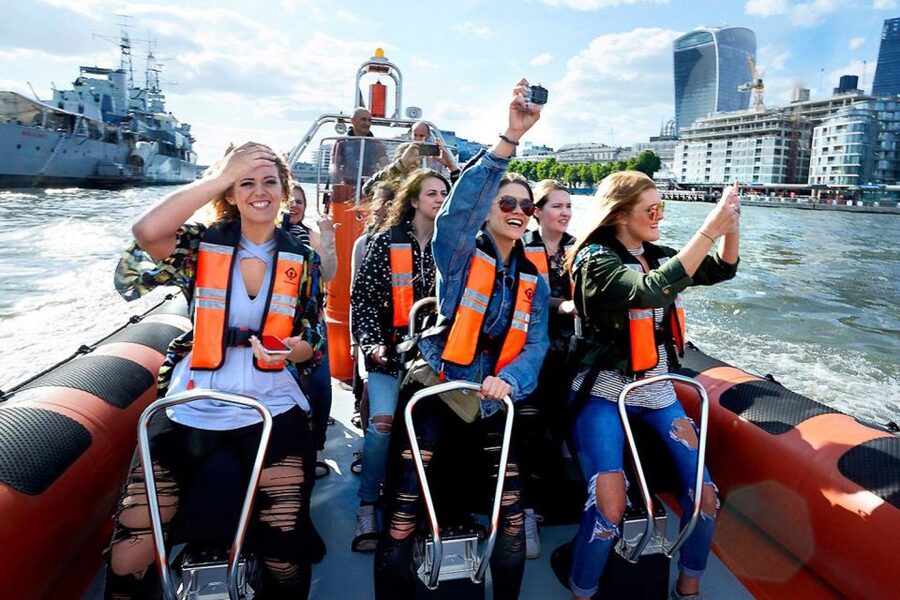 London: Speedboat Tour Through Heart of the City - Safety briefing, suspension seats, and the first engine roar