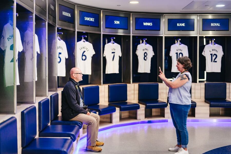 London: Tottenham Hotspur Stadium Tour - Pitchside in the Managerial Dugout, and That Managerial Chair Moment