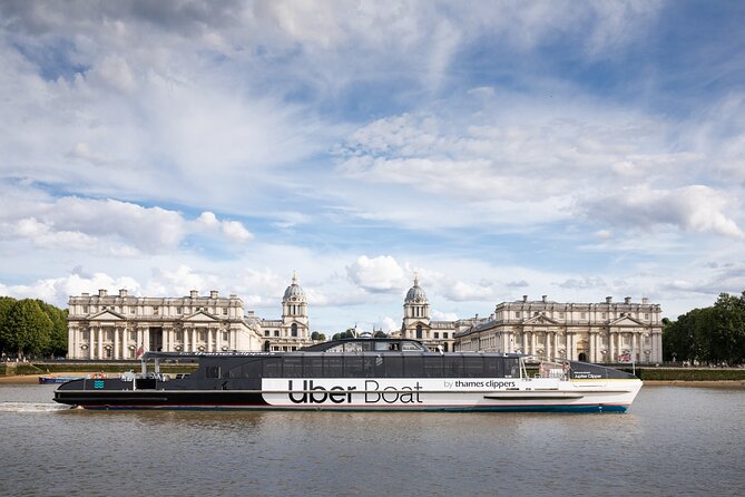 London: Uber Boat - Single Journey River Thames Cruise - Getting on the Boat: Mobile or Printed, First-Come Boarding, Be Ready