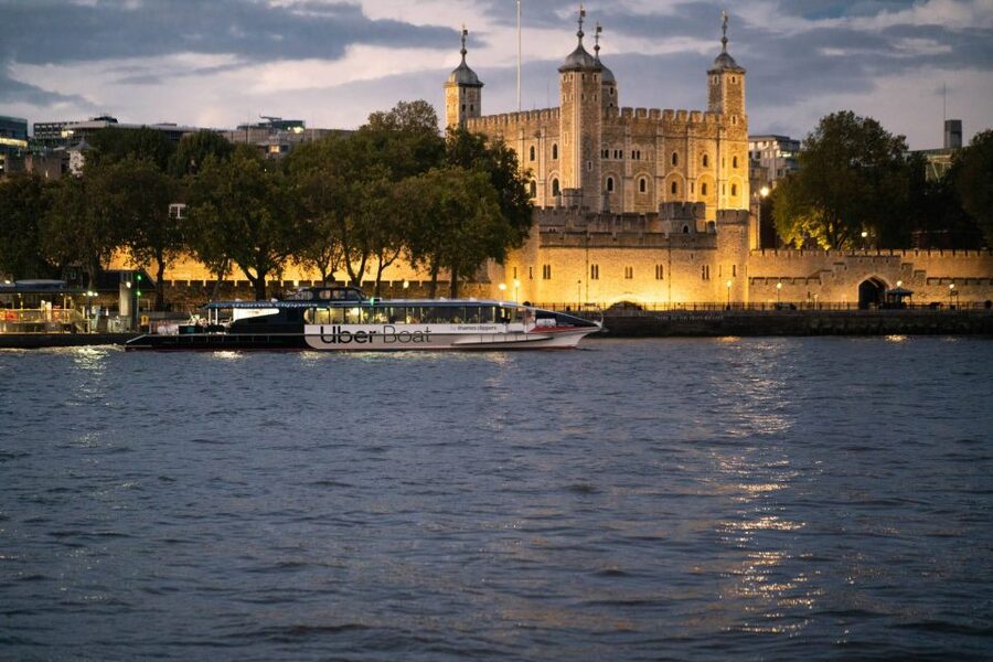London: Uber Boat Single Trip and London Cable Car - What it’s like on the Thames Clippers: seating, views, and the pace