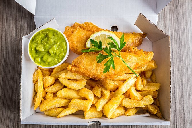 PRIVATE London Food Tours - Borough Market, Soho, East End - Stop 2: Dim Sum and Tea, Fish and Chips, and East End Curries