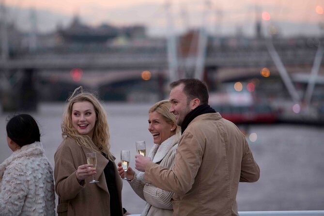 River Thames Evening Cruise with Sparkling wine and Canapés - Tower Bridge, Tower of London, and the Shard From the Water