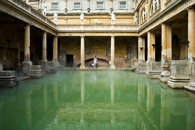 Roman Baths and Bath City Walking Tour - Roman Baths Entrance Options and What You See Inside