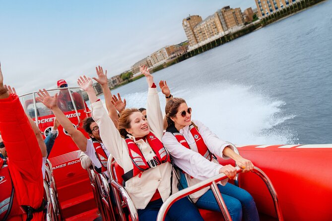 Thames High-Speed Zone Speedboat in London - Greenwich break: a quick breather with Old Royal Naval College in view