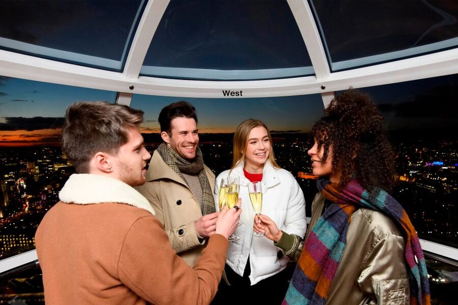 The London Eye Champagne Experience - Champagne time on the Thames-side skyline