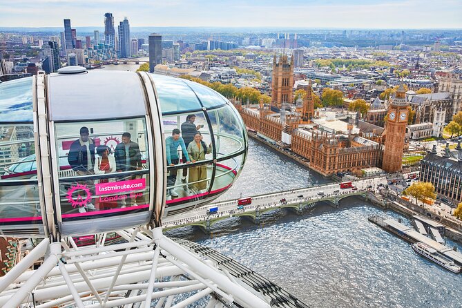 The London Eye Entry Ticket - London Eye 360 views, with a time slot that helps your whole day